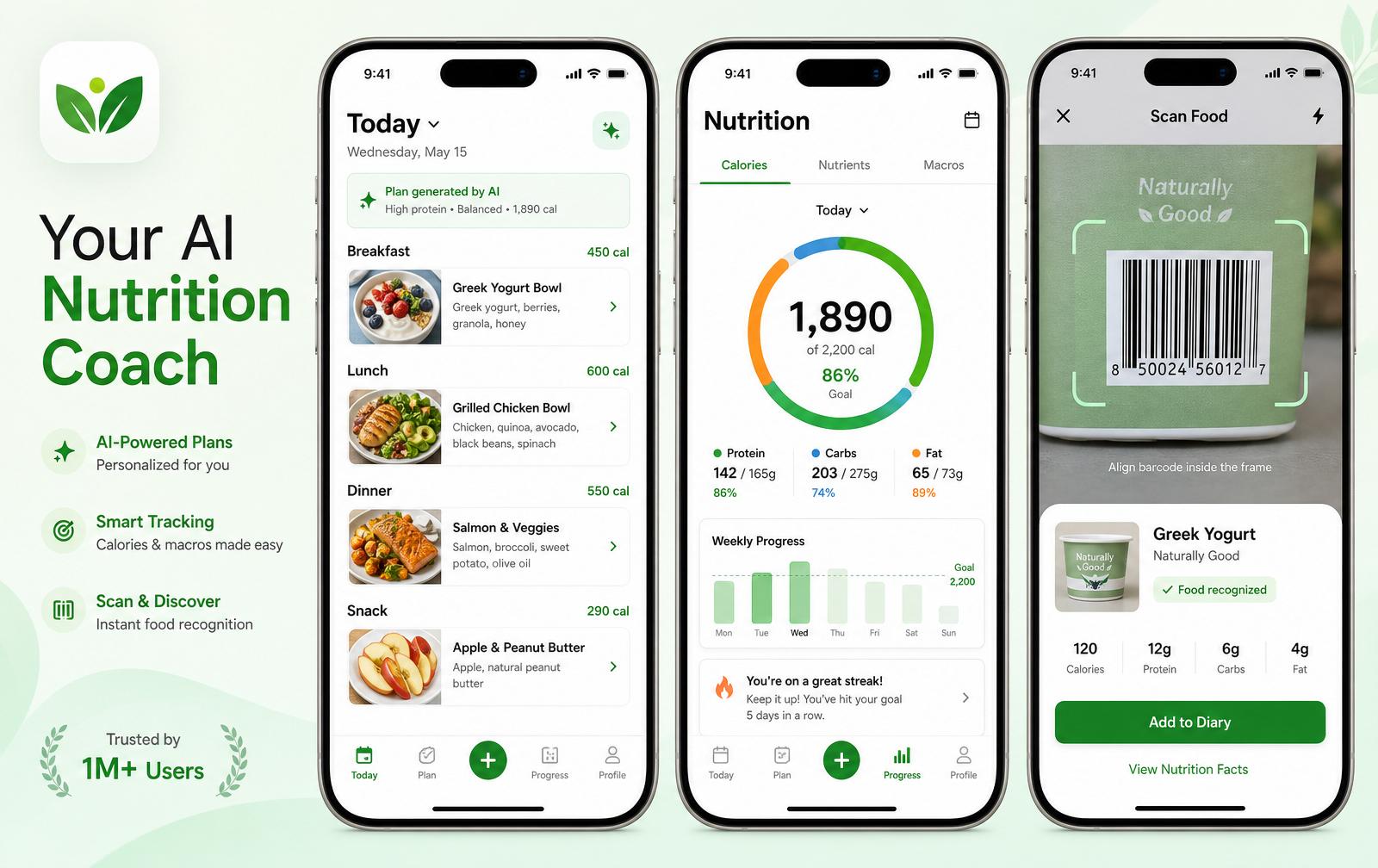 Nutrivex AI — Designed for delightful daily use